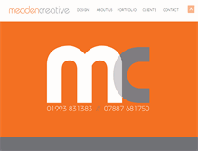 Tablet Screenshot of meadencreative.com